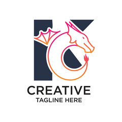 Letter logo design simple concept Premium Vector