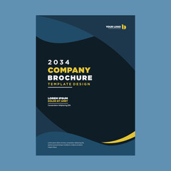 Obraz premium cover company profile or brochure template layout design