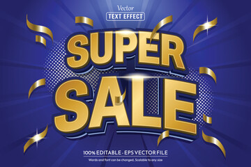 Editable vector text style effect, for sale, promotion or web banner