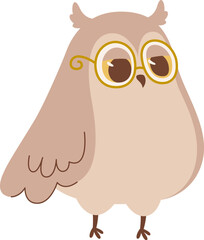 Owl With Eyeglasses