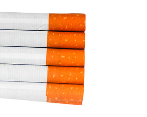 Arranged in a row cigarettes isolated on a white background.png