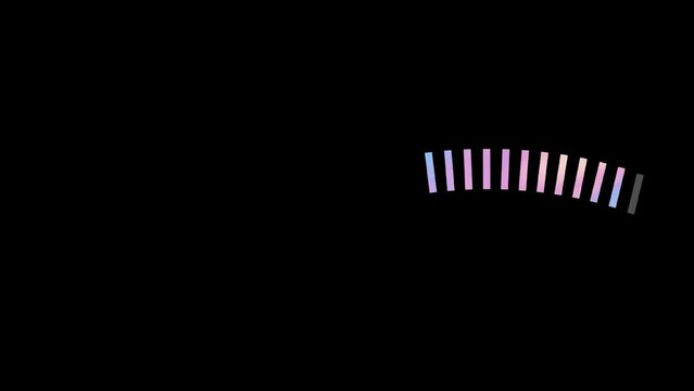 Holographic Loading screen animation with copy space area