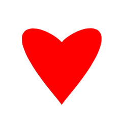 red heart on transparent background, heart icon blue design	