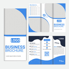 modern creative business trifold brochure template