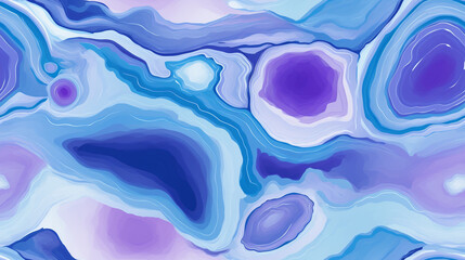 Illustrated of blue purple geode seamless pattern background 16-9 ratio - obrazy, fototapety, plakaty