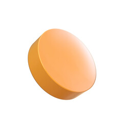 3d geometric shape, isolated 3D circle ring gradient, Playfull  futuristic decorative element