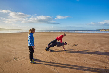 Morning Oceanfront Fitness in Essaouira, Morocco