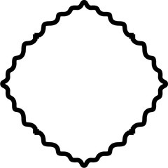 Islamic Amblem Design Bold Line Black Stroke silhouettes Design pictogram symbol visual illustration