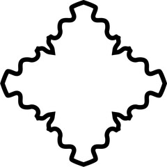 Islamic Amblem Design Bold Line Black Stroke silhouettes Design pictogram symbol visual illustration