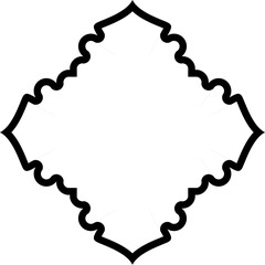 Islamic Amblem Design Bold Line Black Stroke silhouettes Design pictogram symbol visual illustration