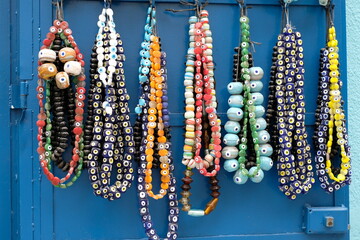 colorful jewelry on the Turkish bazar