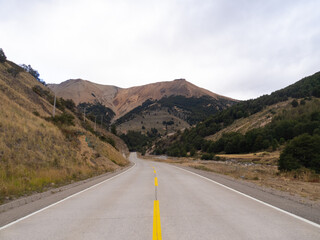 Camino en Carretera Austral, Chile, Patagonia, Sudamerica