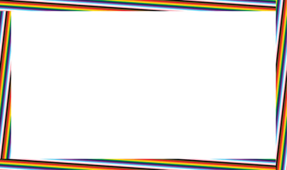 striped colorful frame in progress pride flag colors. border for text in concept of celebration of...