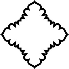 Islamic Amblem Design Bold Line Black Stroke silhouettes Design pictogram symbol visual illustration
