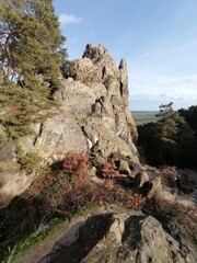 Mystische Felsen der Teufelsmauer im Harz - Timmenrode, Deutschland