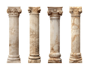 Pillar Set Isolated on Transparent Background
 - Powered by Adobe