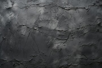 Wall texture with filler paste applied with spatula decorative black putty background. , chaotic...