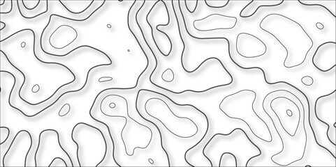 Topographic Retro topographic map Vector Patterns. Sea depth topographic landscape surface for nautical radar reading. Topography grid map. Stylized topographic contour map. Cartography mountain