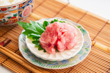 出汁入り　マグロのたたき