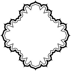 Islamic Amblem Design double lines Black Stroke silhouettes Design pictogram symbol visual illustration