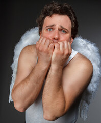 Mr. Angel with white wings