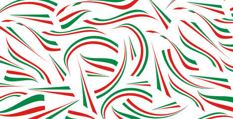 Italian flag textured background. pattern. vector illustration icons set
