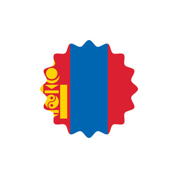 recommend clip art: Mongolia flag png label badge