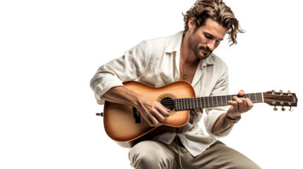 Man, Ukulele, Guitarist, Musician, Playing, Instrument, PNG Image, Entertainment