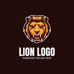 Lion Mascot Logo Design