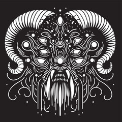 Monster Skull Design 