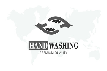 World hand washing day 15 october flat logo premium quality