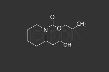 Icaridin molecular skeletal chemical formula