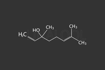 Linalool molecular skeletal chemical formula