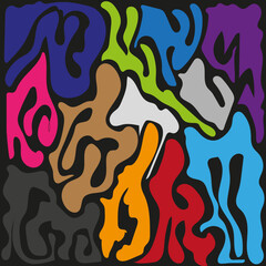 abstract pattern with shapes