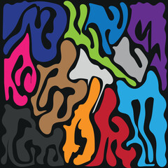 abstract pattern with shapes