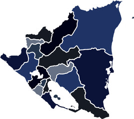 NICARAGUA MAP 3D ISOMETRIC MAP