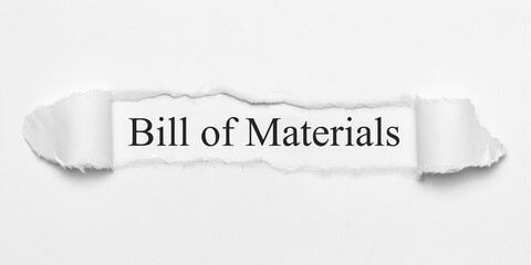 Bill of Materials	