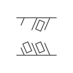 Parking scheme line outline icon
