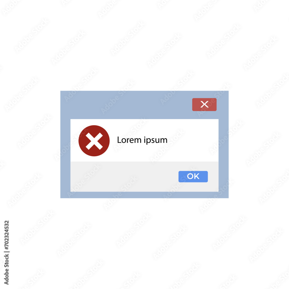 Poster iphone notification. system easy transfer unknown error warning information message template. modern