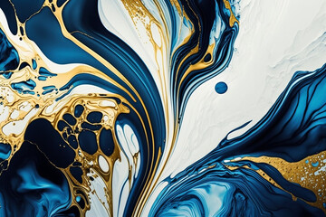 gold, blue and white colored watercolor background