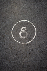 Fototapeta premium signs as road markings