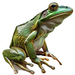 frog on white background
