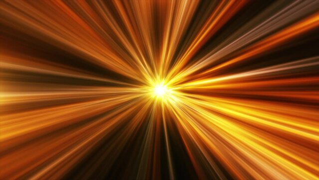 High speed solar hyper tunnel in the space. Flying through the solar energy tunnel. Time travel and cosmic hyperspace jump. Speed of light and wormhole through time and space. Sci-fi, science fiction