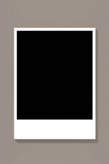 Polaroid frame mockup, vector, white background