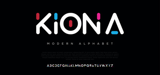 Kiona crypto colorful stylish small alphabet letter logo design.