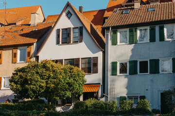 Old national German town house in Bietigheim-Bissingen, Baden-Wuerttemberg, Germany, Europe. Old...