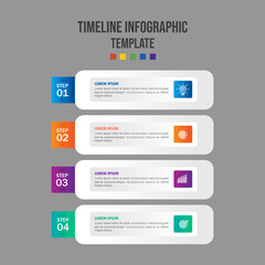Infographic template for business. 4 steps Modern Mind map diagram, presentation vector infographic