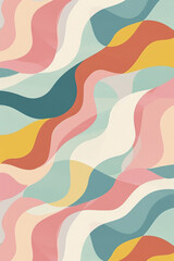 textured calming spring shape abstract pattern in watercolour color block illustration style pastel colours organic background postcard wallpaper