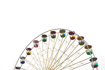 Colorful ferris wheel awaits customers
