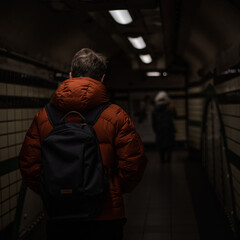 Embark on a subterranean stroll through London's bustling subway, where urban explorations unfold...